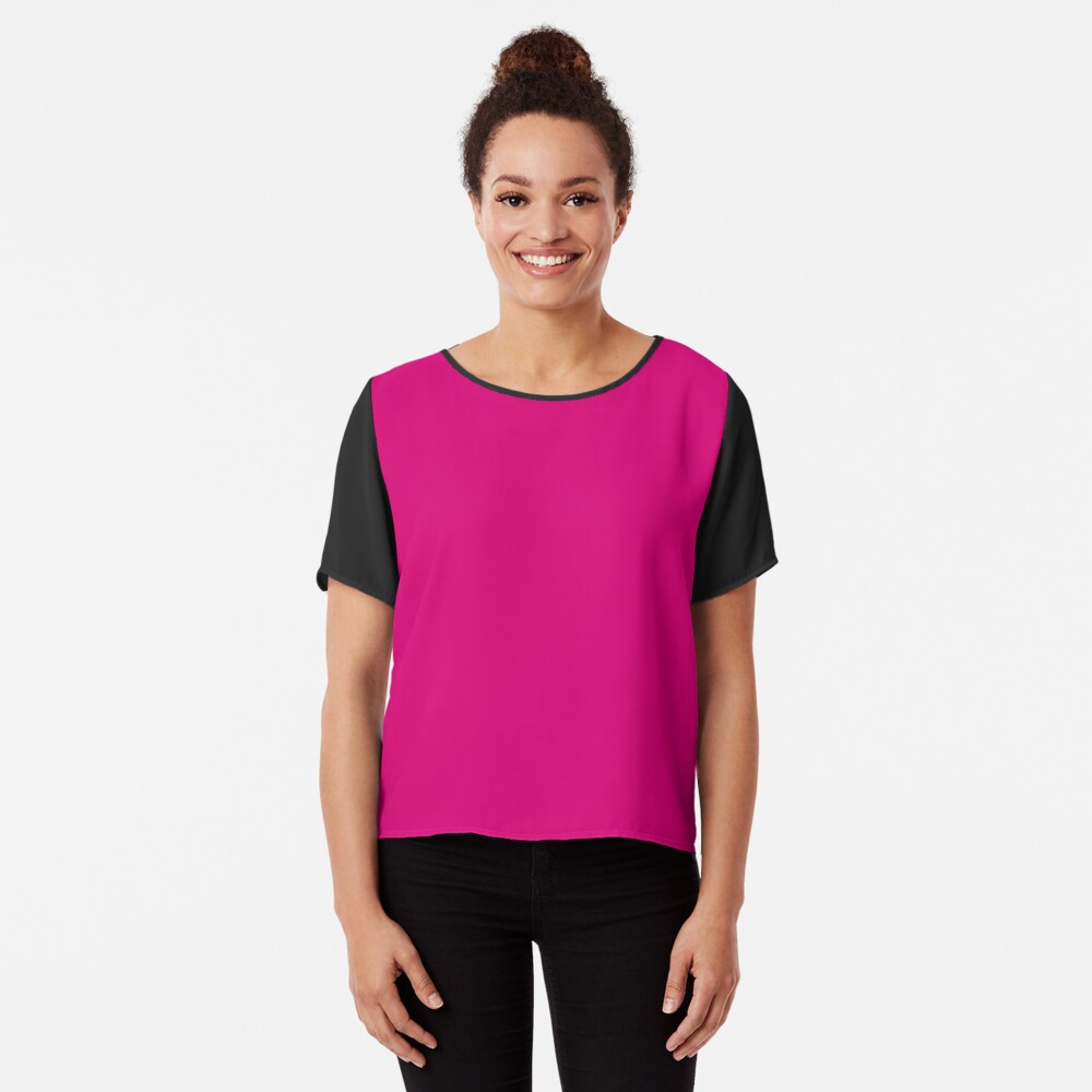 Hot Pink Fuchsia Solid Color Decor Graphic T-Shirt for Sale by