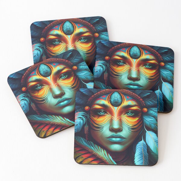 Item preview, Shaman portrait designed and sold by CEVmemories.