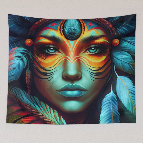 Item preview, Shaman portrait designed and sold by CEVmemories.