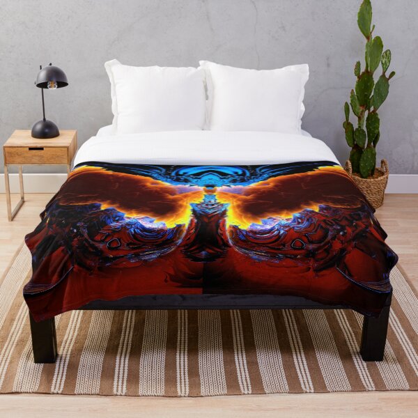 The Summoning by Spaced Painter Throw Blanket