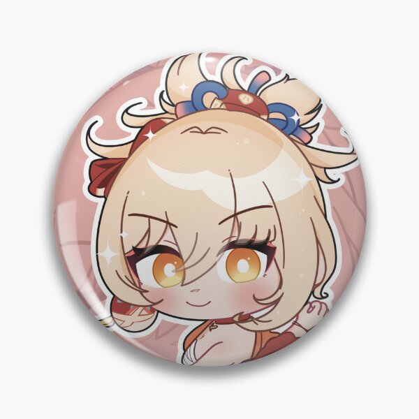 Item preview, Yoimiya Pin Button Badge designed and sold by hachigatsu.