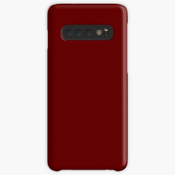 Burgundy Red Solid Color Decor Samsung Galaxy Snap Case