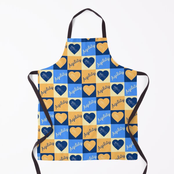 Item preview, Agility team with a blue and orange paw and hand with a heart designed and sold by PausePapote.