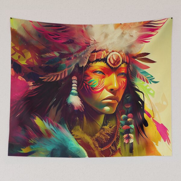 Item preview, Shaman portrait designed and sold by CEVmemories.