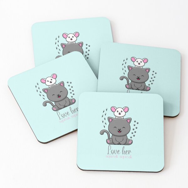 Item preview, Cute Rat and Cat Couple Sticker designed and sold by DaffodilArts.