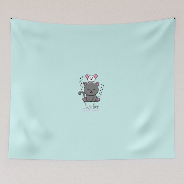 Item preview, Cute Rat and Cat Couple Sticker designed and sold by DaffodilArts.