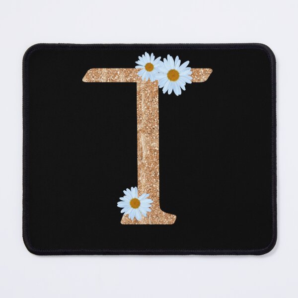 Item preview, Floral Shine Letter T, Educational stickers designed and sold by saimzgraphics.