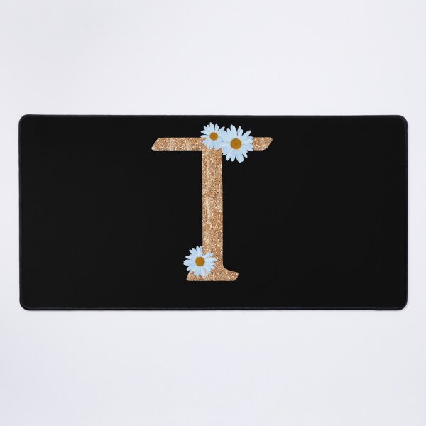Item preview, Floral Shine Letter T, Educational stickers designed and sold by saimzgraphics.