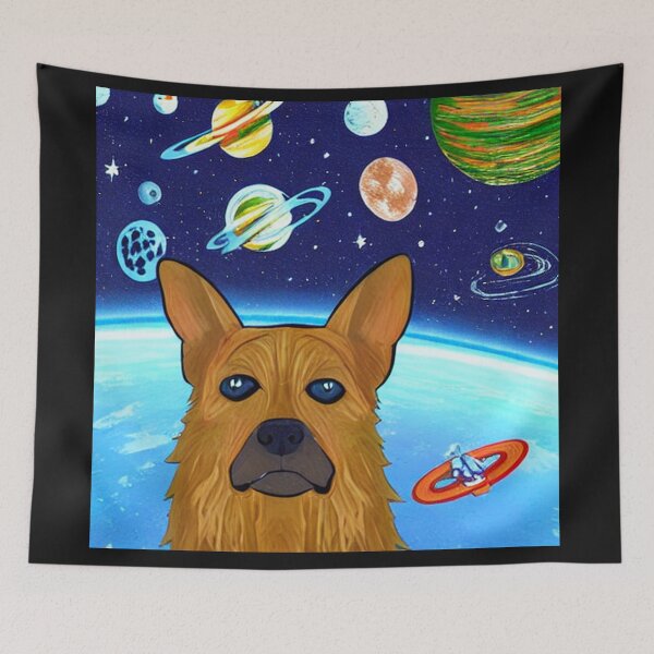 Item preview, Deep Style Abstract of Abstraction Art Dog,Space Classic designed and sold by ValleyDream.