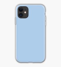 Baby Blue Solid Color Decor iPhone Case