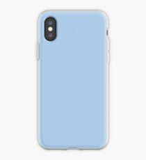 Baby Blue Solid Color Decor iPhone Case