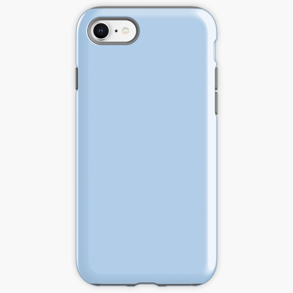 Baby Blue Solid Color Decor iPhone Case & Cover