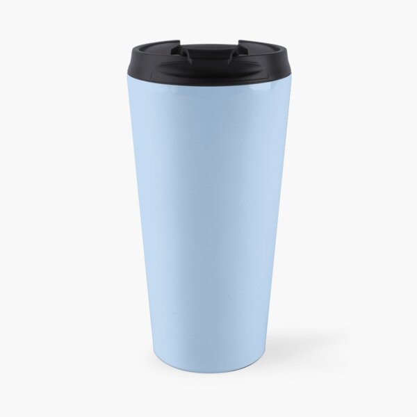 Baby Blue Solid Color Decor Travel Mug
