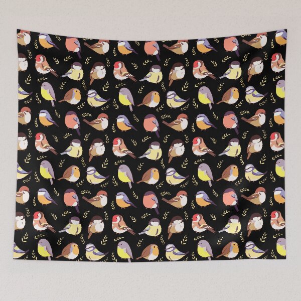 Item preview, bird pattern - 9 European birds  designed and sold by Yarafantasyart.