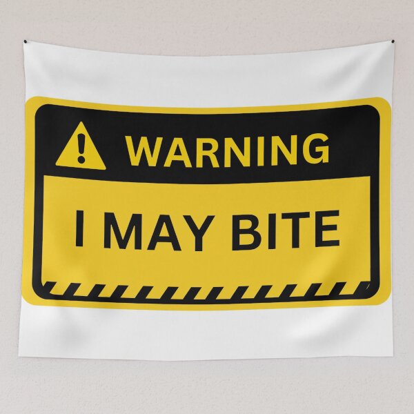 Item preview, warning I may bite designed and sold by nikolaiart.