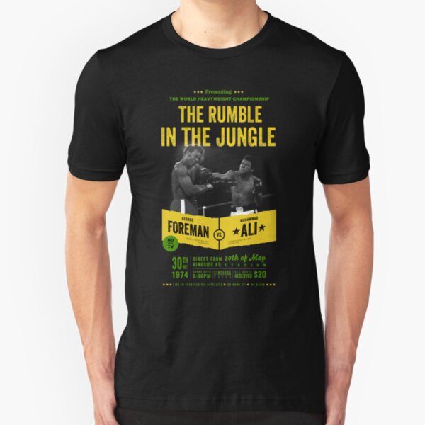 Ali gegen Foreman Rumble im Dschungel Slim Fit T-Shirt