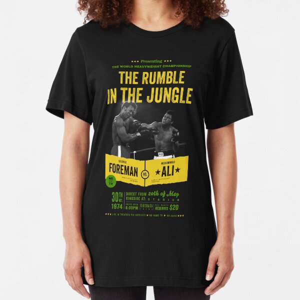 Ali vs Foreman Rumble in the Jungle Slim Fit T-Shirt