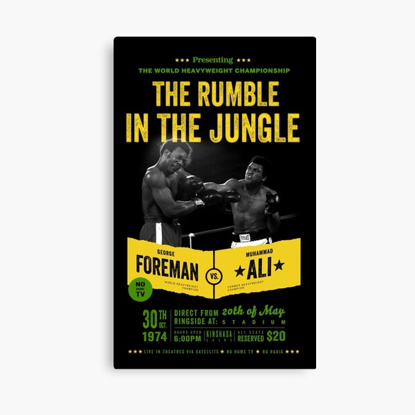 Ali vs Foreman Rumble in the Jungle Canvas Print