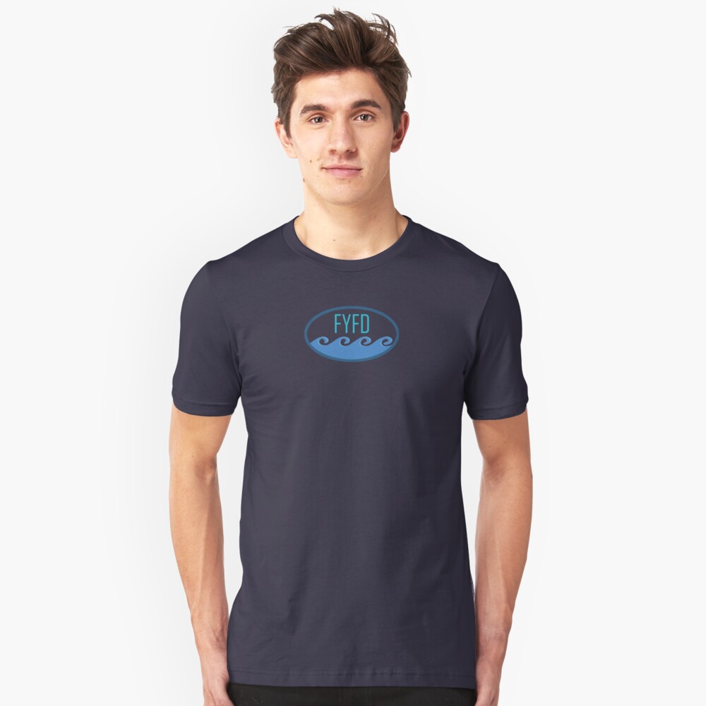 Wavy Kelvin-Helmholtz Logo Slim Fit T-Shirt