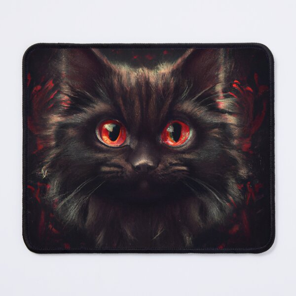 Item preview, Black cat with red aura designed and sold by SanScho69.