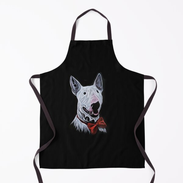 Item preview, Bull Terrier With Red Bow Tie Acrylic Painting Portrait designed and sold by SKornackiArt.