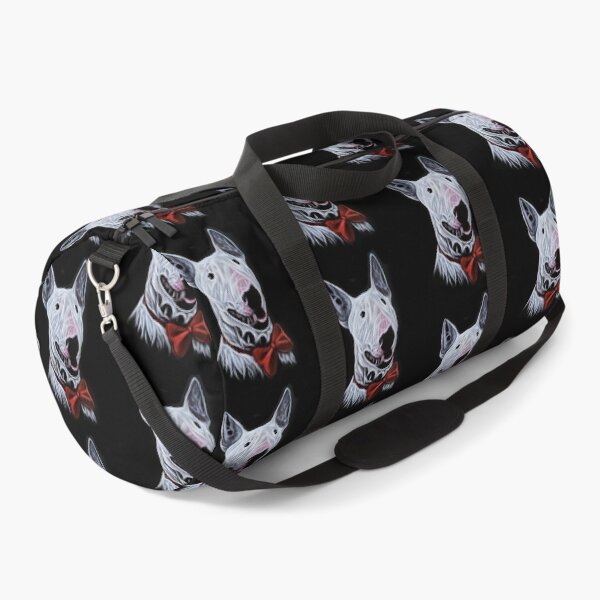Item preview, Bull Terrier With Red Bow Tie Acrylic Painting Portrait designed and sold by SKornackiArt.