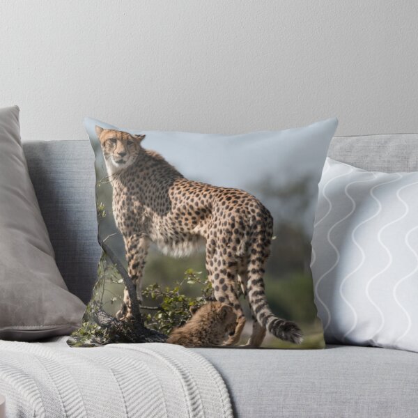 Item preview, Cheetah Mum with cub designed and sold by Marylou Badeaux.