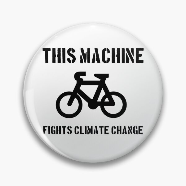 Item preview, This machine fights climate change (black bike) designed and sold by BenLeverAU.