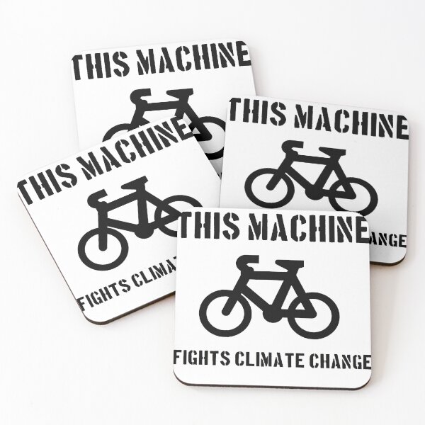 Item preview, This machine fights climate change (black bike) designed and sold by BenLeverAU.