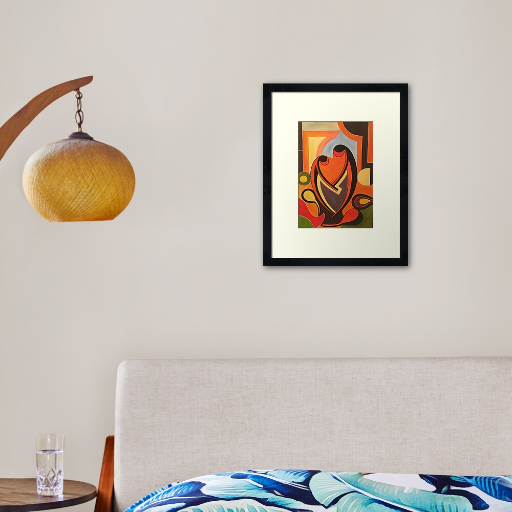 "African painting, African abstract, African print" Framed Art Print