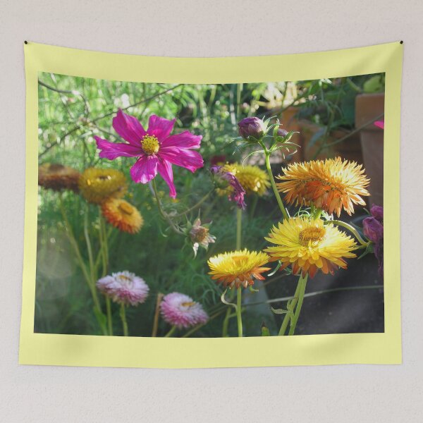 Item preview, Helichrysum, Everlasting Flowers and Cosmos designed and sold by JonDelorme.