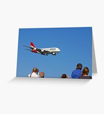 Qantas A380 Greeting Card