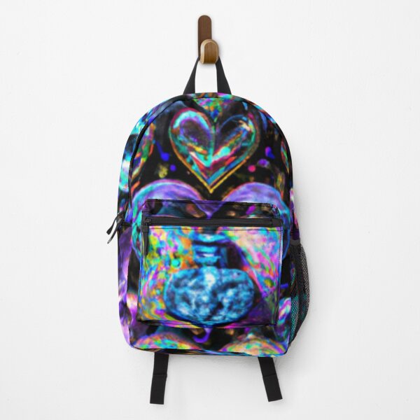 Item preview, Neon Electric coloured Surreal Abstract, Fractural AI Hearts Medley designed and sold by KLP-Magick.