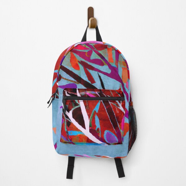 Item preview, Beautiful Tree - Abstract Art - Red, Blue and Grey designed and sold by Inomaly Art.
