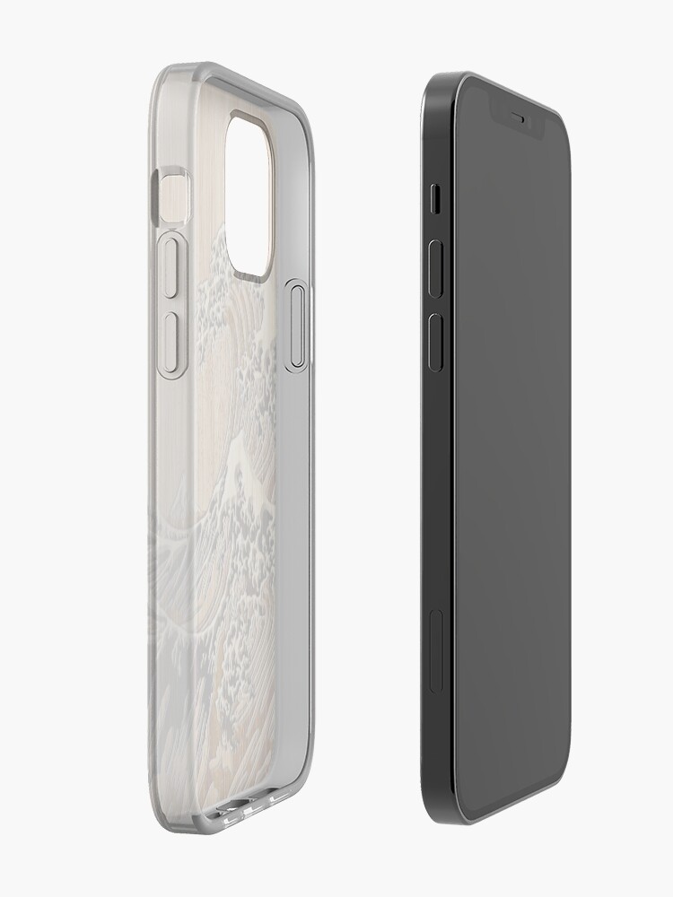 Alternate view of The Great Hokusai Wave in Bamboo Inlay Style iPhone Case & Cover