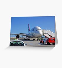 Parked A380 Greeting Card