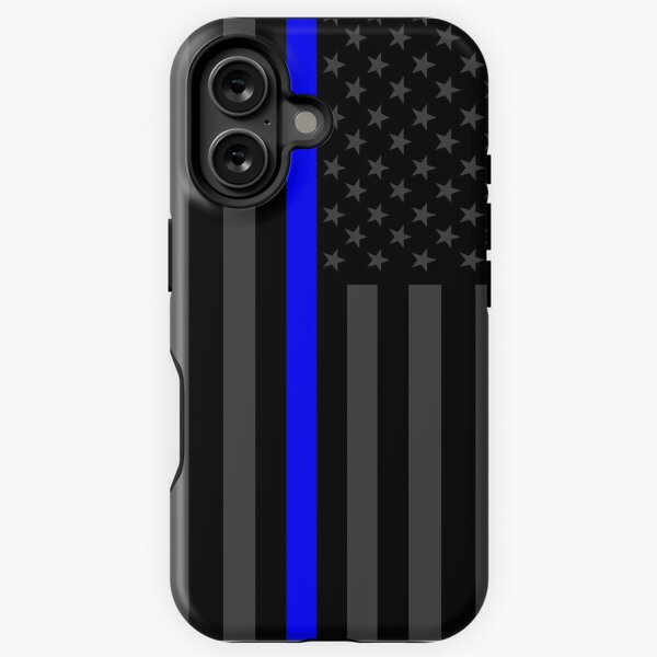 Item preview, The Symbolic Thin Blue Line on American Flag designed and sold by Garaga.