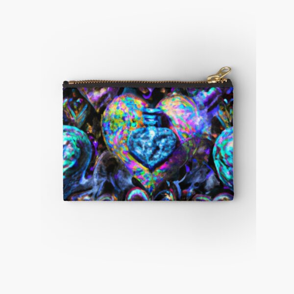 Item preview, Neon Electric coloured Surreal Abstract, Fractural AI Hearts Medley designed and sold by KLP-Magick.