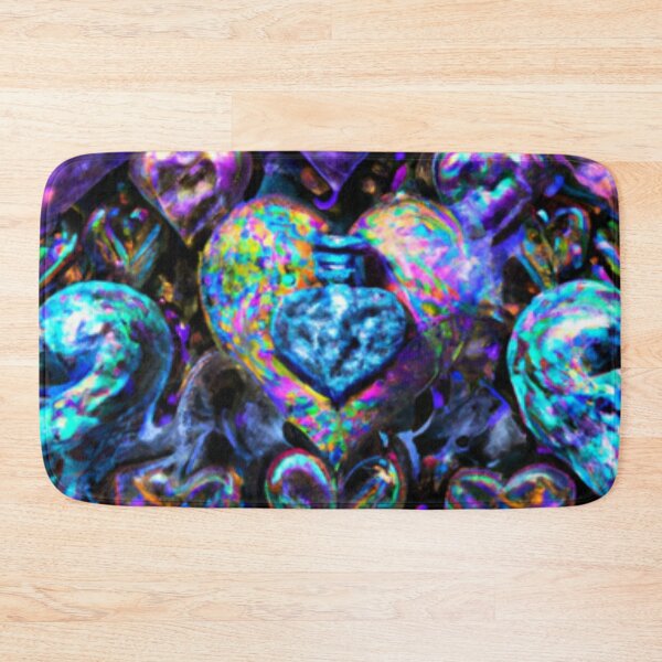 Item preview, Neon Electric coloured Surreal Abstract, Fractural AI Hearts Medley designed and sold by KLP-Magick.