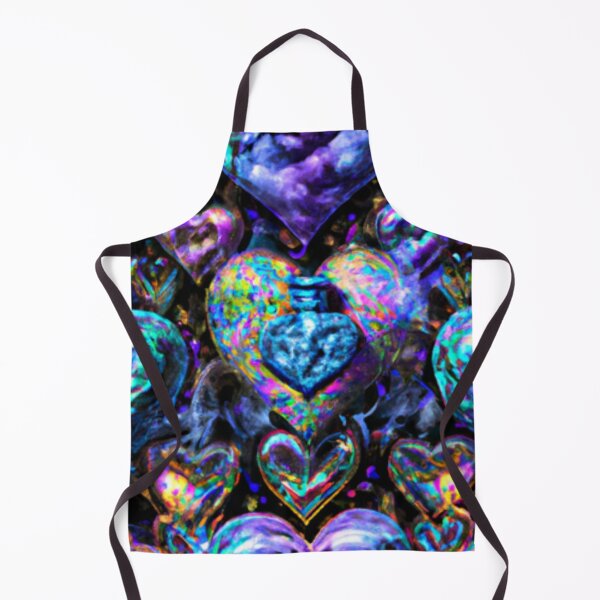 Item preview, Neon Electric coloured Surreal Abstract, Fractural AI Hearts Medley designed and sold by KLP-Magick.