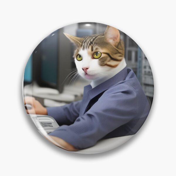 Item preview, Working cat meme designed and sold by sci-fAI.