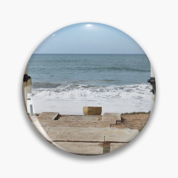 Item preview, Uncommon optical illusion through the gate at sea shore designed and sold by mark-taylor.