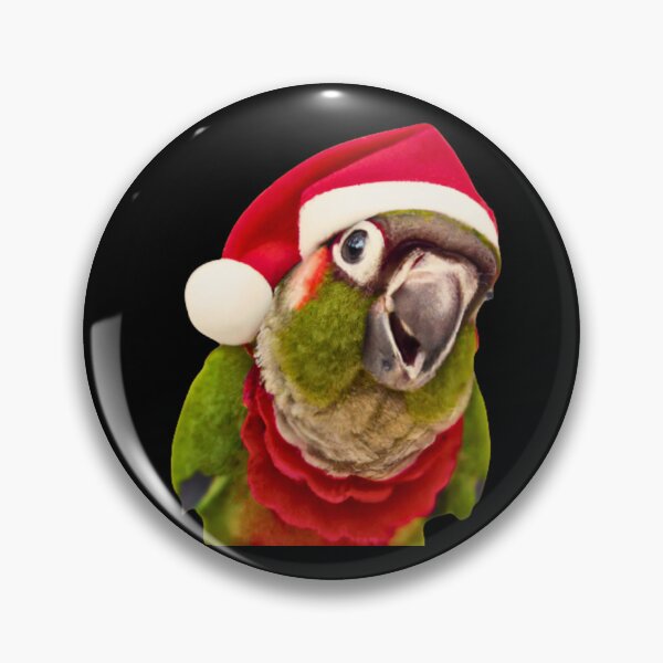 Item preview, Merry Christmas from Pet Bird | Green Cheek Conure Parrot | Parakeet | Pyrrhura designed and sold by TatianaLG.