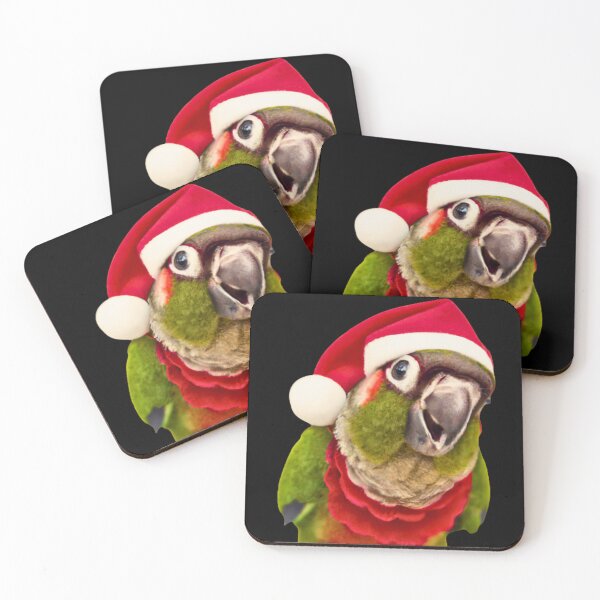 Item preview, Merry Christmas from Pet Bird | Green Cheek Conure Parrot | Parakeet | Pyrrhura designed and sold by TatianaLG.
