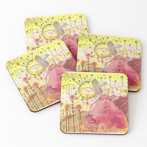 Item preview, Watercolor mountains sunset, show tongue designed and sold by douwannart.