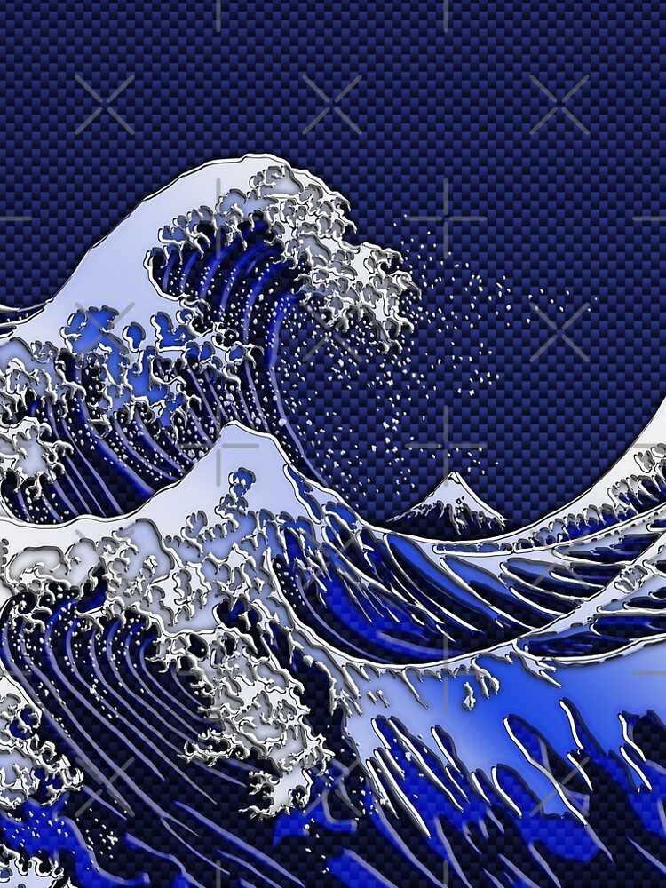 The Great Hokusai Wave chrome carbon fiber styles" A-Line Dress for Sale by  Garaga | Redbubble