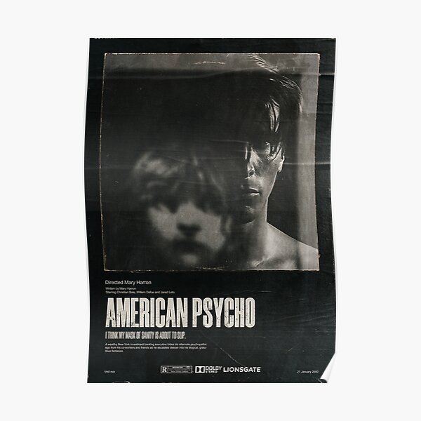 American Psycho Vintage Movie Poster For Sale By Generateartai Redbubble 3817