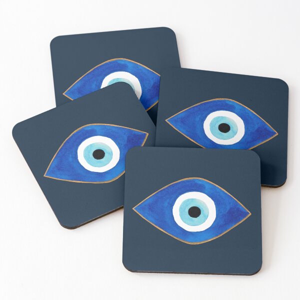 Item preview, EVIL EYE-turkish nazar (black) designed and sold by BEATRIZ ABAITUA.