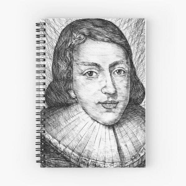 Item preview, JOHN MILTON black ad white pencil portrait designed and sold by lautir.