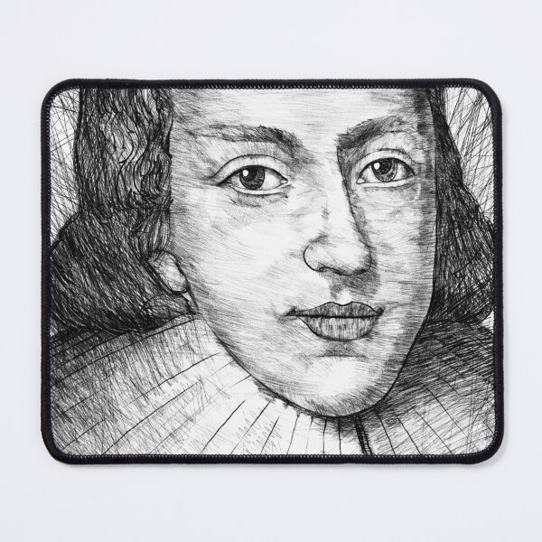 Item preview, JOHN MILTON black ad white pencil portrait designed and sold by lautir.